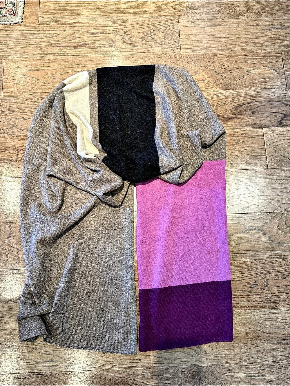 Banana Republic Color Block Wool Cashmere Wrap